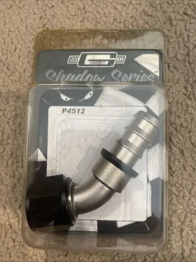 P4512 Mr Gasket Co Mr. Shadow Series 45 Degree -12an Push On Hose-end Fitting