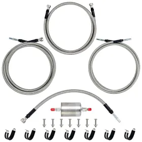 Muhize 717717634595 819-840 Fuel Lines Kit - Upgraded Stainless Steel Braided Quick Repair