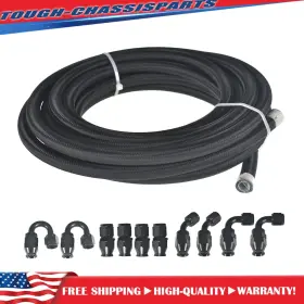 Tsp22110s Munirater 20ft 10 Fittings Hose Kit E85 Black 8an Nylon Ptfe Fuel Line High Quality Tsp22110s Munirater 20ft 10 Fittings Hose Kit E85 Black 8an Nylon Ptfe Fuel Line High Quality
