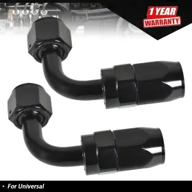 Tur453398i Munirater Black 2x 90 Degree Swivel Hose Line End Fitting Adaptor Fuel Oil An8 Tur453398i Munirater Black 2x 90 Degree Swivel Hose Line End Fitting Adaptor Fuel Oil An8
