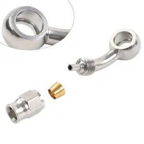 Newyoutube 550731203282 Stainless Steel 10.2mm 3/8 Eye Banjo Hose Ends An-3 48 Degree Brake Motobike Newyoutube 550731203282 Stainless Steel 10.2mm 3/8 Eye Banjo Hose Ends An-3 48 Degree Brake Motobike