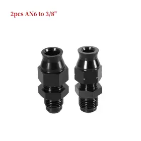 Poseng654 Paballa 2pcs 6an Male To 3/8 Inch & 5/16 Hardline Tube Fuel Line Fitting Compression Adapter Poseng654 Paballa 2pcs 6an Male To 3/8 Inch & 5/16 Hardline Tube Fuel Line Fitting Compression Adapter