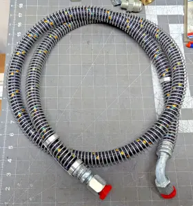 4720-01-478-1137 Parker Inch 10an X 80 2 Braid Transportation Hose With Female Swivel Fittings Z1fl