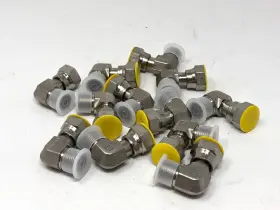 6c6mlos Parker Qty 12 Seal-lok Swivel Elbow 90 Degree En4 Fkm O-ring Face 3/8 Inch 6c6mlos Parker Qty 12 Seal-lok Swivel Elbow 90 Degree En4 Fkm O-ring Face 3/8 Inch