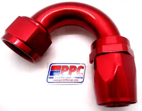 2091216pr Performance Plumbing Components 16 An 120 Degree Swivel Hose End Show Polished Red Anodized Aluminum