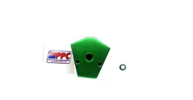 Performance Plumbing Components 209c1pgg Aluminum Y Block 1/2 Inch Npt Female Full Flow Show Polished Green With Press Port