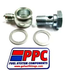 776-04-91618s Performance Plumbing Components 04 An Male Flare To 9/16-18 Banjo Bolt And 2 Alum Crush Washer Master Cylinder