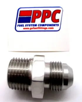 816-10-06pss Performance Plumbing Components Stainless Steel Mirror Finish - 10 An Male Flare To 3/8 Inch Npt Straight Adapter