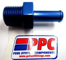 840-06-04pbl Performance Plumbing Components 1/4 Inch Hose Barb To Npt Fitting Show Polished Blue Anodized Aluminum 840-06-04pbl Performance Plumbing Components 1/4 Inch Hose Barb To Npt Fitting Show Polished Blue Anodized Aluminum