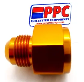 894-08-06pg Performance Plumbing Components Reducer Fitting 08 An Female To 06 Male Show Polished Gold Anodized Aluminum 894-08-06pg Performance Plumbing Components Reducer Fitting 08 An Female To 06 Male Show Polished Gold Anodized Aluminum