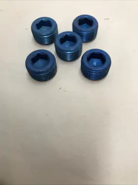 932-06bl-2 Performance Plumbing Components Pipe Plugs 3/4 Inch Npt Aluminum With Allan Head Blue Anodized 5 Piec 932-06bl-2 Performance Plumbing Components Pipe Plugs 3/4 Inch Npt Aluminum With Allan Head Blue Anodized 5 Piec