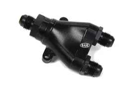 10-1030 Peterson Fluid - Fitting Y Block 6 An Male Inlet Dual