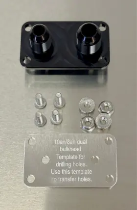 8an6an Pnr -8an6an 10an/8an Bulkhead Fitting Dual Fitting. Fuel Cell Lines