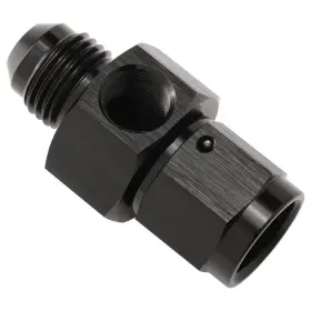 Af144-06wp-bk Podavelle 6an Male To Female Fuel Pressure Gauge Take Off Fitting Adapter With 1/8
