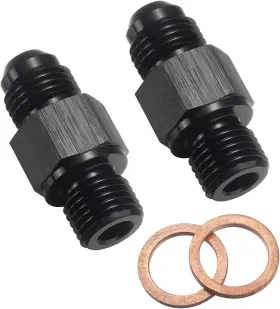 Pv123-06-1 Podavelle Pv123-06-1/4nps-2bk 6an Male Flare To 1/4 Npsm Transmission Cooler Adapter Black