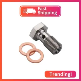 Pv149-m10125ss Podavelle M10x1.25 Metric Stainless Steel Single Banjo Bolt Brake Fitting Adapte