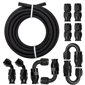 4an-6an-8an-10an Poseng Tf-1054-ptfe-73 Nylon Braided Ptfe Fuel Line 10ft-30ft With 20 Fitting Hose Kit