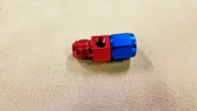 15514 Profesional Products Professional Blue And Red -8an To Fuel Pressure Take-off Fitting
