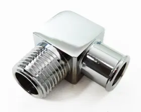 R4529 Racing Power Co-packaged - 90 Deg Alum Fitting 3/4 X 1/2in- Chrome