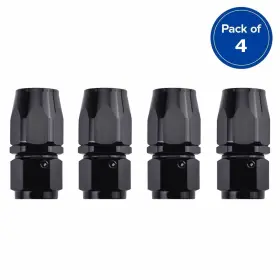 Kt00087d0-2 Racingcarpartshome 4pcs 6an Straight Swivel Hose End Fitting For Braided Fuel Line