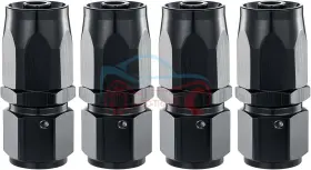 R818525 Racingcarpartshome 4pcs 6an An6 -6an Black Straight Swivel Fuel Oil Hose End Fittings R818525 Racingcarpartshome 4pcs 6an An6 -6an Black Straight Swivel Fuel Oil Hose End Fittings