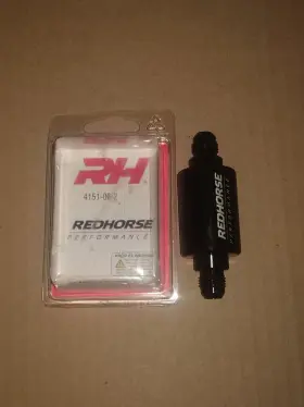 4151-06-2 Redhorse Performance Inlet/ Outlet High Flow Fuel Filter 100 Micron
