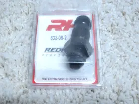 832-08-2 Redhorse Performane Performance -08 Straight Male An/jic Bulkhead - Black #3c-10 832-08-2 Redhorse Performane Performance -08 Straight Male An/jic Bulkhead - Black #3c-10