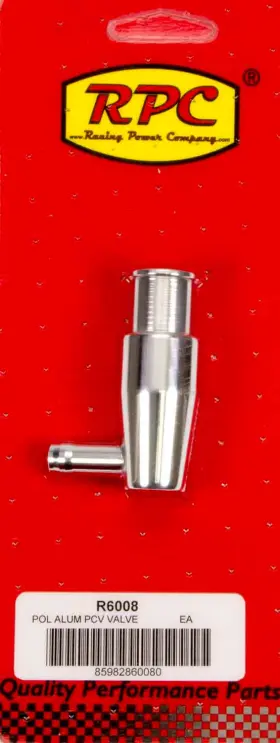 R6008 Rpc Racing Products Company Pcv Valve - 1-1/4 In Cover Hole Aluminum Polished Each