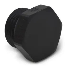 660273 Russell -6 An Straight Thread Plug Adapter Black Finish