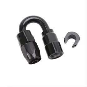 Tlx-rus611233-cl360a70 Russell Performance Quick Disc Female To 3/8in Sae -6 Hose Black 180 Degree