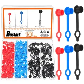 R-2483 Rustark 150pcs 3 Sizes Grease Fitting Cap Assorted Colors R-2483 Rustark 150pcs 3 Sizes Grease Fitting Cap Assorted Colors