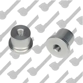 Sbp-wb-m6-al Sbp M6x1.0 Aluminum Female Weld On Bung In Flange Fitting Qty 2 Metric