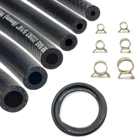 Sygcg35681013tz Shineyoo Fuel Line Hose 6pcs With 30pcs Clamps 1/8 Inch 3/8 5/16 1/4 1/2 3/16