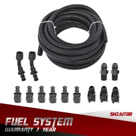 Ie606021es Shzaitor 3/8 Complete Ls Conversion Fuel Injection Line Fitting Adapter Kit Efi Fi 25feet