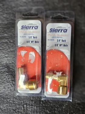 18-8072 Sierra Fuel Elbow 3/8 Inch Barb Npt Male