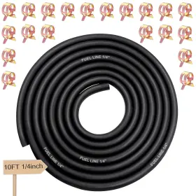 D-c-019-1 Smseace D-c-019-1/4-3m 21pcs 1/4 Inch10ft Fuel Line Hose Rubber 10ft 1/4inch Black D-c-019-1 Smseace D-c-019-1/4-3m 21pcs 1/4 Inch10ft Fuel Line Hose Rubber 10ft 1/4inch Black
