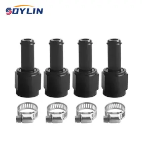 251118-2 Soylin 6an An6 Female Straight To 3/8 Inch Swivel Hose Barb Fitting Adapter 4pcs 251118-2 Soylin 6an An6 Female Straight To 3/8 Inch Swivel Hose Barb Fitting Adapter 4pcs