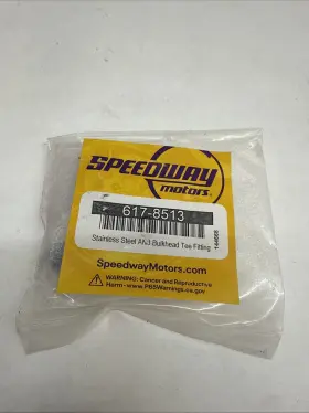 617-8513 Speedway Ss An3 Bulkhead Tee Fitting