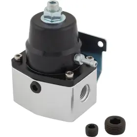 2891059-blk Speedway Motors 40-75 Psi Billet Aluminum Fuel Pressure Bypass Regulator Black