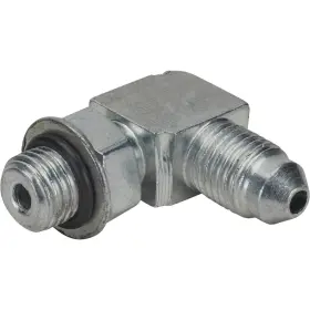 Speedway Motors 6172060 Steel 90 Degree 3- An To 3/8 Inch-24 Brake Adapter Fitting