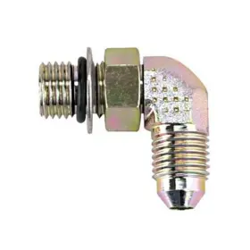 6172061 Speedway Motors 90 Degree An3 To 7/16 Inch-20 Brake Adapter Fitting