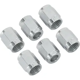 617318 Speedway Motors Zinc Plated Steel An-3 Tube Nuts .61 Inch Length Quanty Of 6