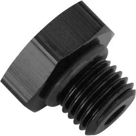 Speedway Motors 61760261 Hex Head -4 An Orb Plug O-ring Seal Port Fitting Black