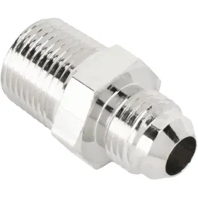 61760460 Speedway Motors Nickel Plated Aluminum Pipe Adapter Fitting -6 An To 3/8 Inch Npt