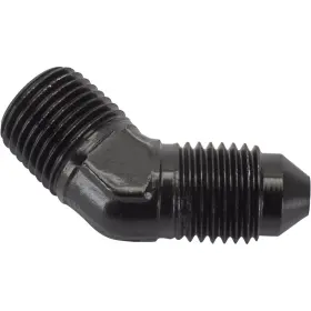 61760931 Speedway Motors Black 45 Degree -3 An Flare To 1/8 Inch Npt Pipe Adapter Fitting