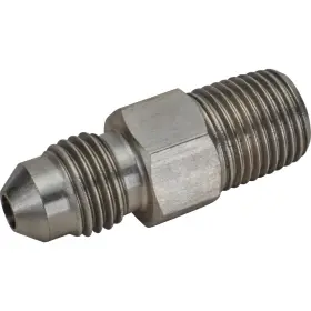 Speedway Motors 6178514 Stainless Steel Straight An3 To 1/8 Inch Npt Adapter Fitting