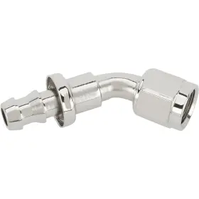 6201522 Speedway Motors 45 Degree Socketless Push-on Hose End Nickel -6 An
