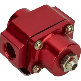 91012817 Speedway Motors Adjustable Fuel Pressure Regulator 4-9 Psi Red