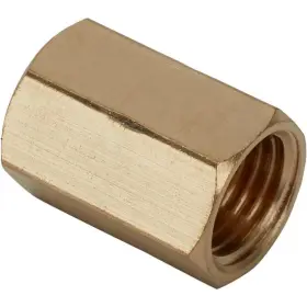 91031832 Speedway Motors Iff Brass Union Coupler 3/8 Inch-24 To 91031832 Speedway Motors Iff Brass Union Coupler 3/8 Inch-24 To