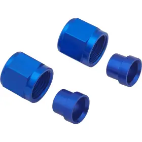 9108963 Speedway Motors Aluminum Tube Nut Coupler Fitting And Sleeve Set -8an 1/2 Inch